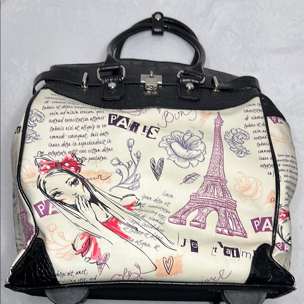 Rollies Paris Rolling Carryon Trendy Flyer Computer Laptop Bag